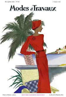 Travaux: Modes et Travaux front cover. Art deco