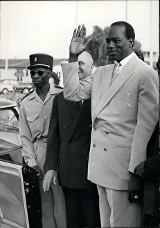 Mali: Modibo Keita of Mali on visit to Paris