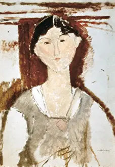 Avant: MODIGLIANI, Amedeo (1884-1920). Study for a Portrait