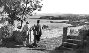 Moelfre: Moelfre, the Stile and Mountains c1955