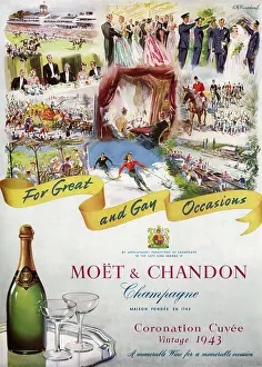 Chandon: Moet & Chandon champagne advertisement, 1953