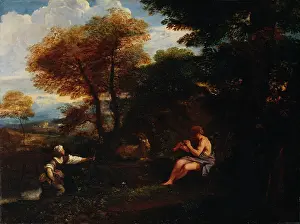 Mola: Mola - Landscape with shepherd and shepherdess
