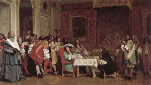 Moliere: Moliere Breakfasting with Louis XIV, by Gerome