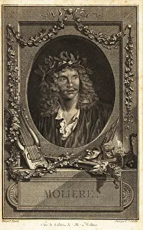 Festoons: Moliere, French actor, poet and playwright