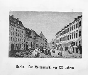 1780: Molkenmarkt in Berlin, around 1780