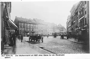 Tramway: Molkenmarkt in Berlin, around 1885