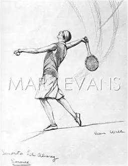 Mallory: Molla Mallory as drawn by Helen Wills