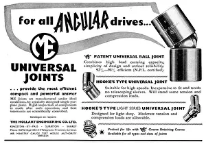 Angular: Mollart Universal Joints For Angular Drives - Hooke's Type