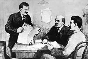 Truth: Molotov, Lenin and Stalin, 1917