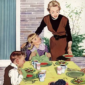 Tomato: Mom Serves Tomato Soup