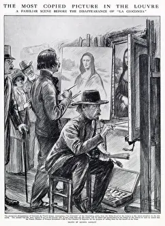Copied: Mona Lisa - the most copied picture in the Louvre