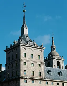 Toledo: Monastery of El Escorial. Tower-spire. San Lorenzo de El Esc