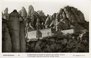Monistrol: The monastery of Montserrat, Catalonia, Spain