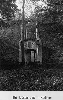 Decay: Monastery ruins in Kadyn in West Prussia, 1906