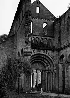 Thuringian: Monastery ruins in Paulinzella, 1936