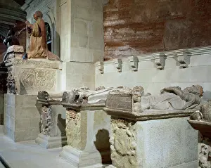 Reclining: Monastery of Santa Mari?a La Real. Royal Pantheon. Tomb of K