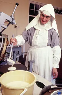 Wafer: Monastic life - nun baking wafers for Mass