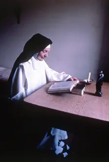 Colin Horsman: Monastic life - nun reading the Bible