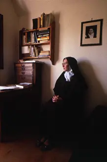 Colin Horsman: Monastic life - nun sitting in contemplation