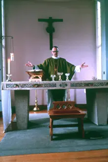 Colin Horsman: Monastic life - priest performing mass