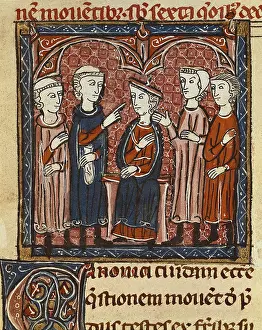 Laon: Money agreement. Illustration from Decretum