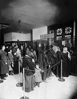 Dollars: Money exchange office on Ellis Island