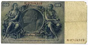 Numismatics: money / finance, banknotes, Germany, 100 Reichsmark