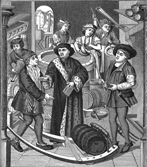 Tournai: money, taxes, charge of beer tithe by the church