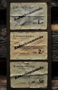 Buchenwald: Money used in Buchenwald concentration camp (Germany)