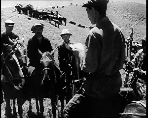 Informed: Mongolian Civilians Being Informed of the German