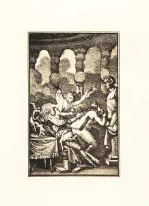 Curiosa: A monk in an orgy with allegorical figures