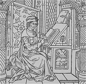Copyists: MONK WRITING AT DESK