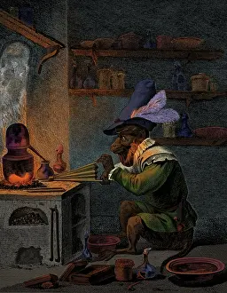 1650s: Monkey Alchemist, 17th Century