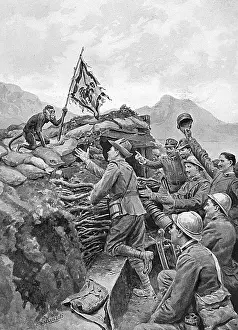 Mascots: Monkey mascot steals enemy flag, WW1