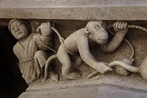 Feasts: Monkeys, monumental fireplace, Palais Jacques
