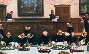Sadler: Monks at Dinner - Friday by Walter Dendy Sadler
