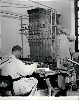 Silken: Monks making silk, St Michael's Abbey, Farnborough, Hants