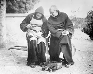 Mends: MONKS MENDING SANDALS