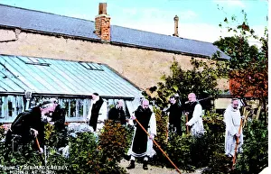 Leicestershire: Monks at Work, Mount St Bernhard's Abbey, Leicestershire