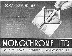 Electrroplating: Monochrome Electrroplating - Monochrome Plug Gauges