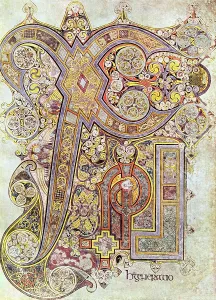 Christi: Monogram page from The Book of Kells Christi