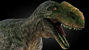 Monolophosaurus: Monolophosaurus dinosaur portrait