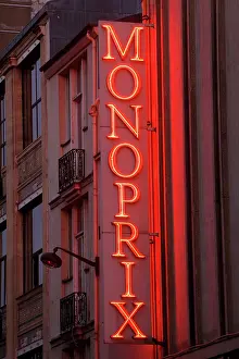 Logotype: MONOPRIX store, Paris, France