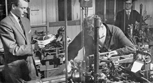 Heinz Zinram: The Monotype Caster Room at a Printing Works