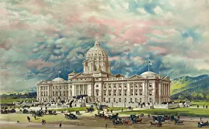 Entrances: Montana state capitol building