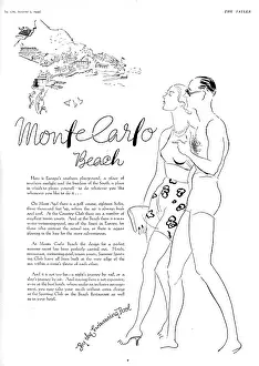 Poolside: Monte Carlo advertisement, 1935