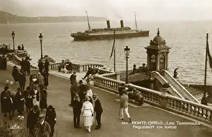 Harbours: Monte Carlo. A ship in the harbour