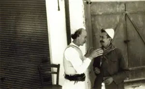 Montenegrins: Two Montenegrin men share a joke