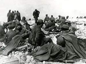 Montenegrins: Montenegrin troops after a battle, eastern front, WW1