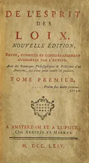 Constitutions: Montesquieu, Charles-Louis de Secondat, baron de